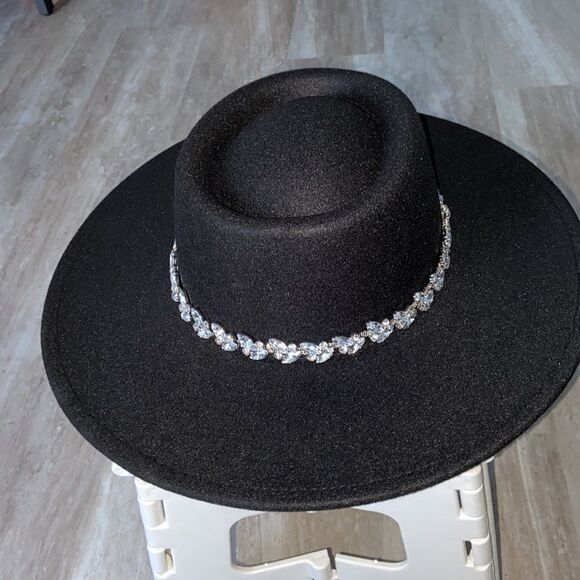 Rhinestone fedora hat - Picture 4 of 4